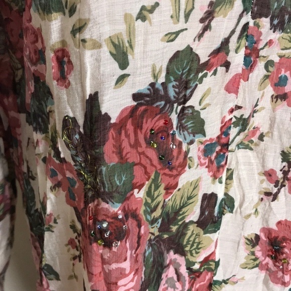 Aratta Silent Journey Diana Tie Neck Top Floral - Picture 8 of 12